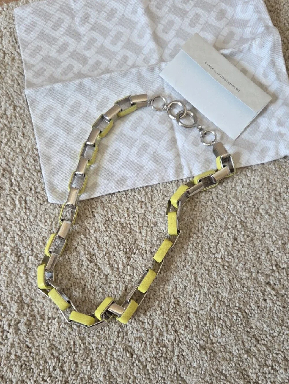 Diane Von Furstenberg chunky silver
